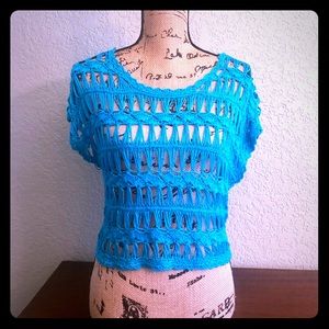 NWOT I Love H81 Crochet Top Sz M